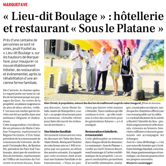 Lieu-dit Boulage
